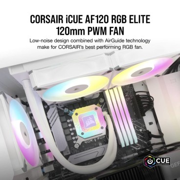 Corsair CO-9050157-WW système de refroidissement d’ordinateur Boitier PC Ventilateur 12 cm Blanc 1 pièce(s)