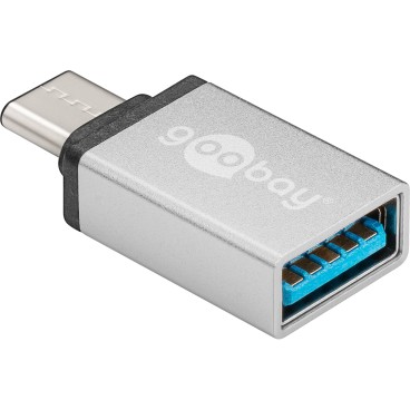 Goobay 56620 changeur de genre de câble USB C USB A Argent