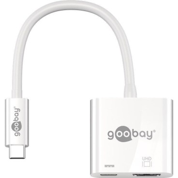 Goobay 62110 hub & concentrateur USB 3.2 Gen 1 (3.1 Gen 1) Type-C Blanc
