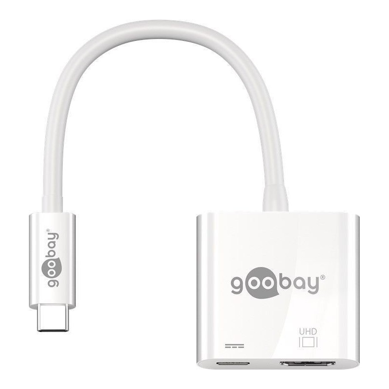 Goobay 62110 hub & concentrateur USB 3.2 Gen 1 (3.1 Gen 1) Type-C Blanc