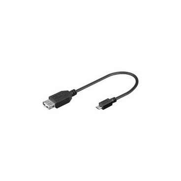 Goobay 0.2m USB 2.0 A Micro-B câble USB 0,2 m USB A Micro-USB B Noir