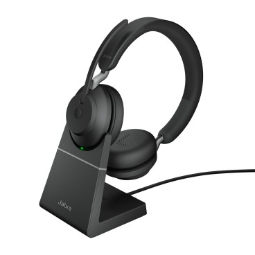 Jabra Evolve2 65, UC Stereo Casque Sans fil Arceau Bureau Centre d'appels USB Type-A Bluetooth Noir