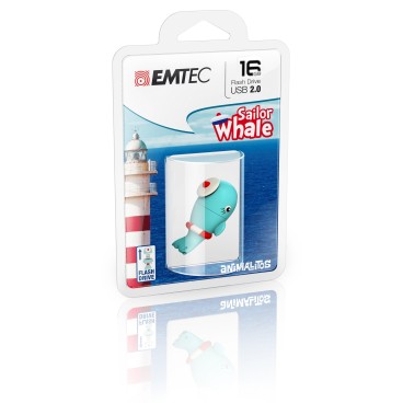 Emtec Sailor Whale lecteur USB flash 16 Go USB Type-A 2.0 Bleu