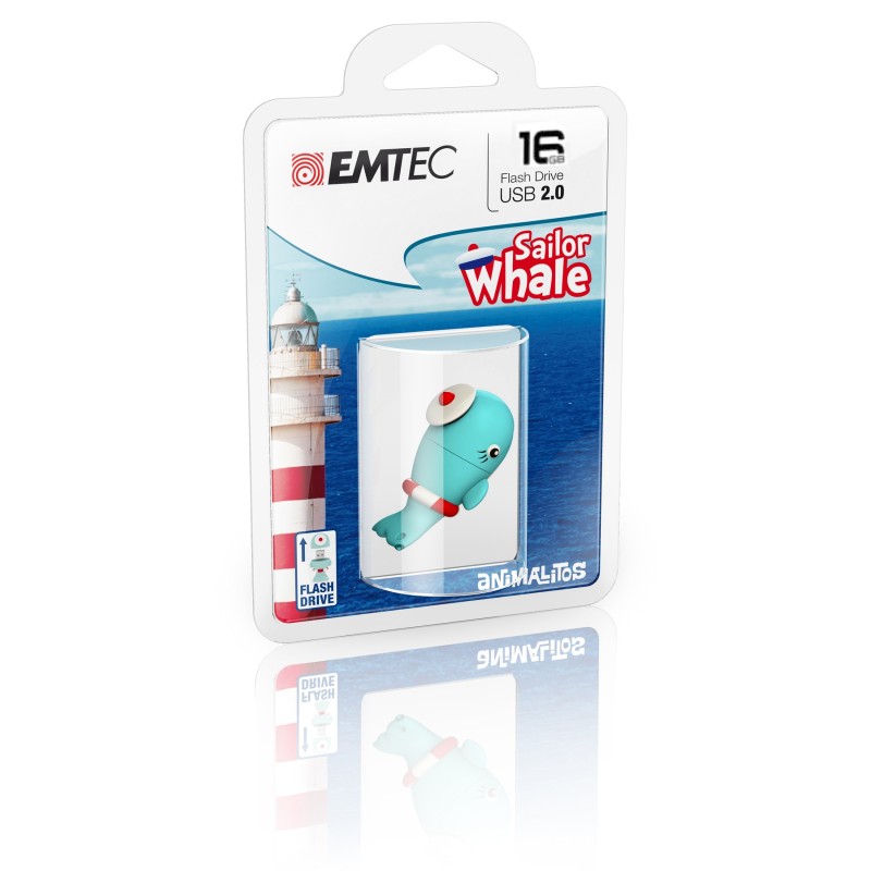 Emtec Sailor Whale lecteur USB flash 16 Go USB Type-A 2.0 Bleu
