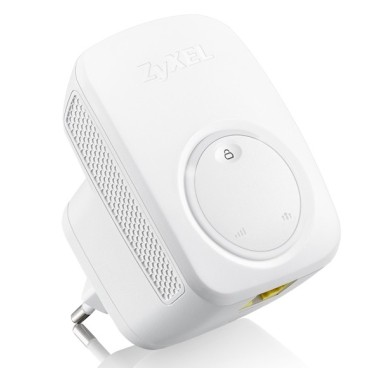 Zyxel WRE2206 Émetteur et récepteur réseau Blanc