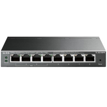 TP-Link TL-SG108PE commutateur réseau Géré L2 Gigabit Ethernet (10 100 1000) Connexion Ethernet, supportant l'alimentation via