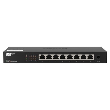 QNAP QSW-1108-8T commutateur réseau Non-géré 2.5G Ethernet (100 1000 2500) Noir