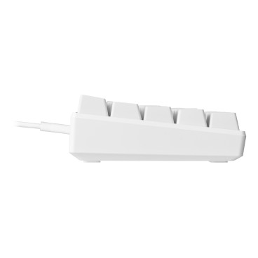 Deltaco GAM-075-W-DE clavier USB QWERTZ Allemand Blanc