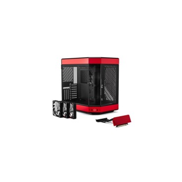 HYTE Y60 Midi Tower Noir, Rouge