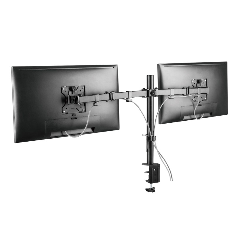 Support écran double bras 13-27 - 2x8Kg max - VESA 100/135