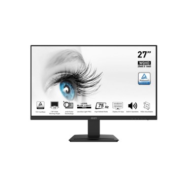 MSI PRO MP273QV écran plat de PC 68,6 cm (27") 2560 x 1440 pixels Wide Quad HD LED Noir