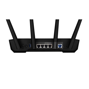 ASUS TUF Gaming AX3000 V2 routeur sans fil Gigabit Ethernet Bi-bande (2,4 GHz   5 GHz) Noir, Orange