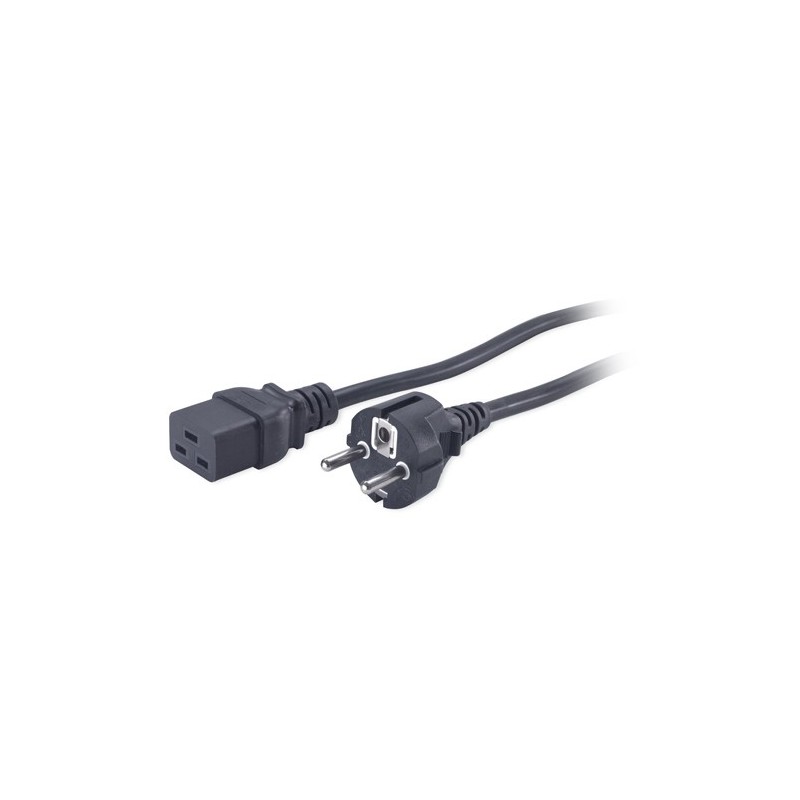 APC AP9875 câble électrique Noir 2,5 m Coupleur C19 CEE7 7
