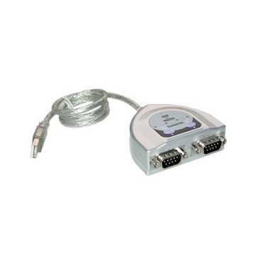 MCL Convertisseur USB   SERIE RS232 - 2 Ports câble Série USB Type-A DB-9