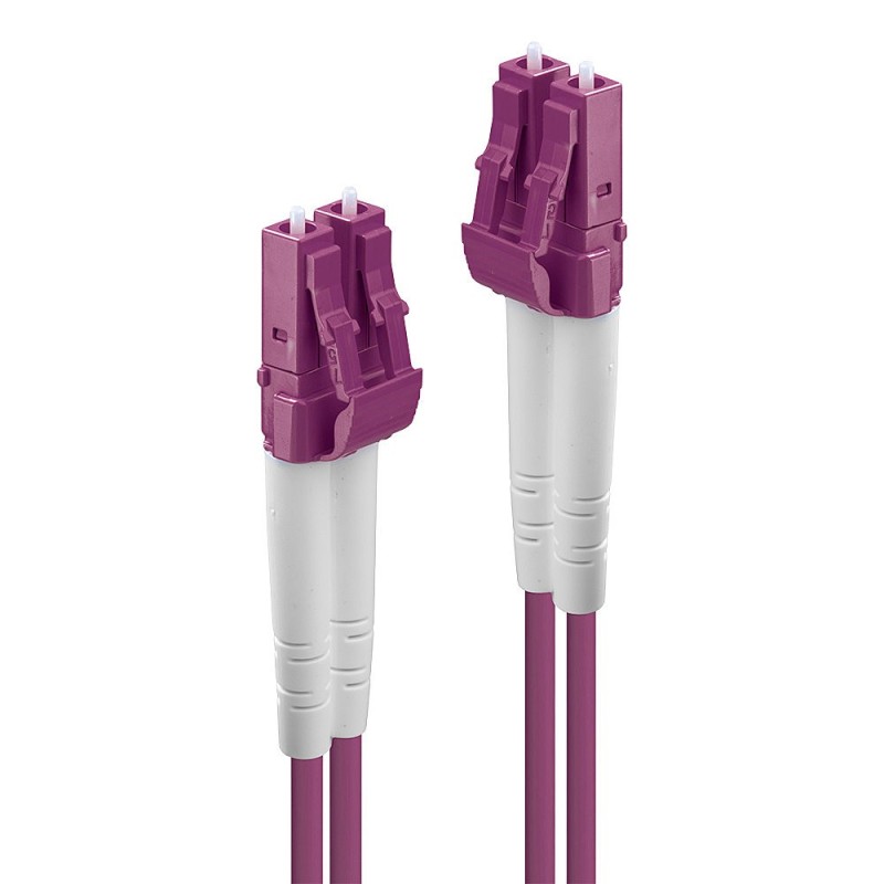 Lindy 46340 câble de fibre optique 1 m LC OM4 Violet