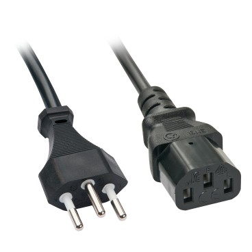 Lindy 30417 câble électrique Noir 2 m Coupleur C13