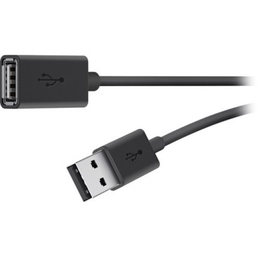 Belkin USB 2.0 A M F 3m câble USB USB A Noir
