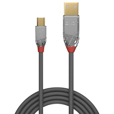 Lindy 36635 câble USB 7,5 m USB 2.0 USB A Mini-USB B Gris
