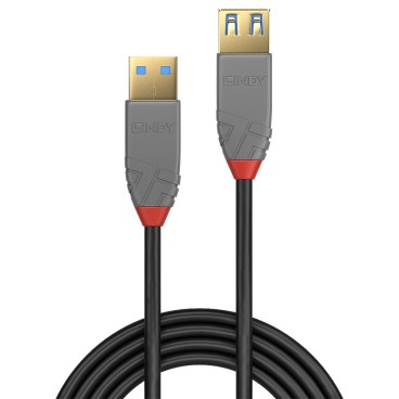 Lindy 36762 câble USB 2 m USB 3.2 Gen 1 (3.1 Gen 1) USB A Noir
