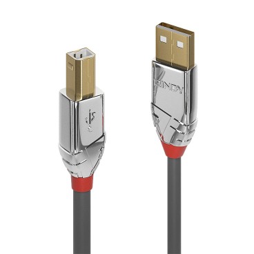 Lindy 36642 câble USB 2 m USB 2.0 USB A USB B Gris