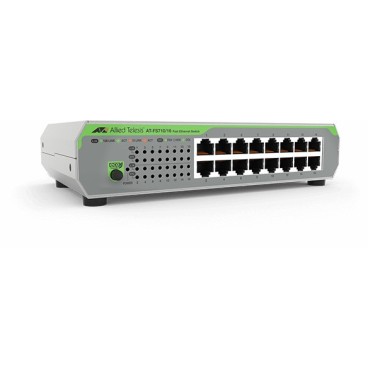 Allied Telesis AT-FS710 16-50 Non-géré Fast Ethernet (10 100) 1U Vert, Gris