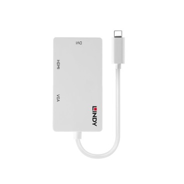 Lindy 43273 adaptateur graphique USB 3840 x 2160 pixels Blanc