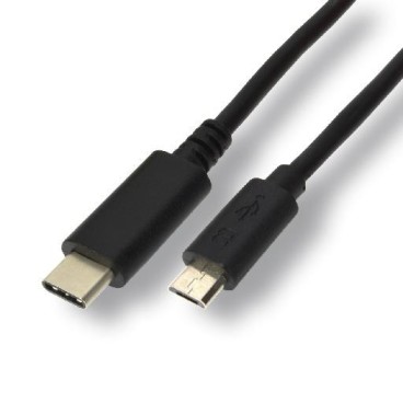 MCL MC922-1C 2HBE-1M câble USB USB 2.0 USB C Micro-USB B Noir