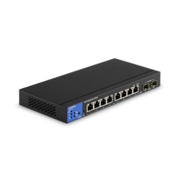 Linksys LGS310MPC Géré L3 Gigabit Ethernet (10 100 1000) Connexion Ethernet, supportant l'alimentation via ce port (PoE) Noir