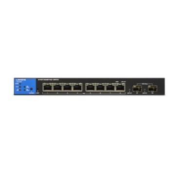 Linksys LGS310MPC Géré L3 Gigabit Ethernet (10 100 1000) Connexion Ethernet, supportant l'alimentation via ce port (PoE) Noir