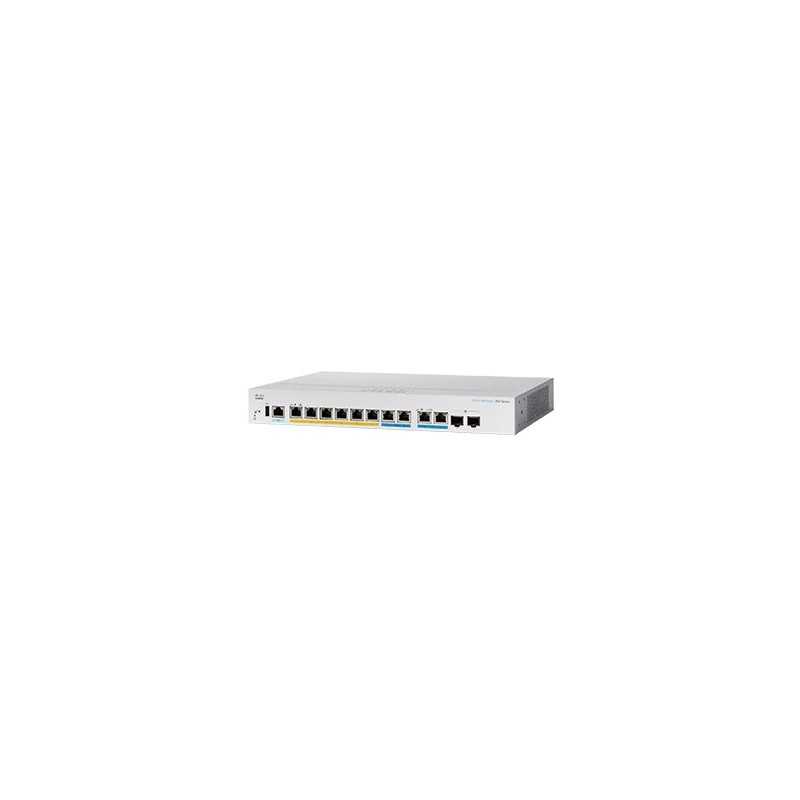 Cisco CBS350 Géré L3 2.5G Ethernet (100 1000 2500) Connexion Ethernet, supportant l'alimentation via ce port (PoE) 1U Noir, Gris