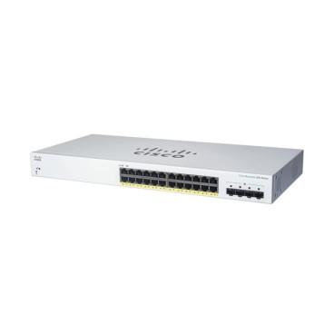 Cisco CBS220-24FP-4G Géré L2 Gigabit Ethernet (10 100 1000) Connexion Ethernet, supportant l'alimentation via ce port (PoE)