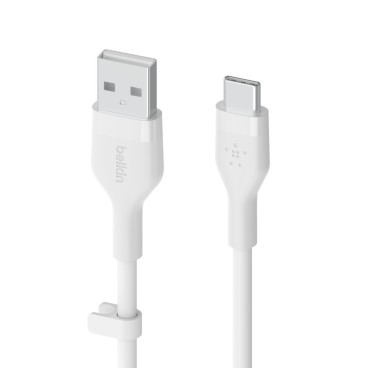 Belkin BOOST↑CHARGE Flex câble USB 2 m USB 2.0 USB C Blanc