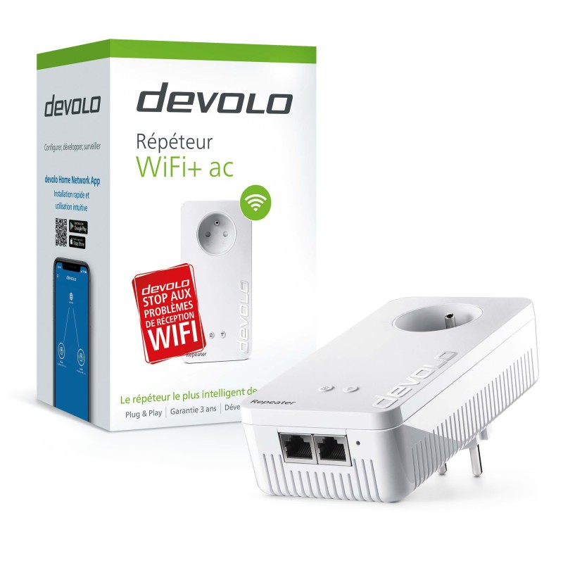 Devolo WiFi Repeater+ ac Répéteur réseau 1200 Mbit s Blanc