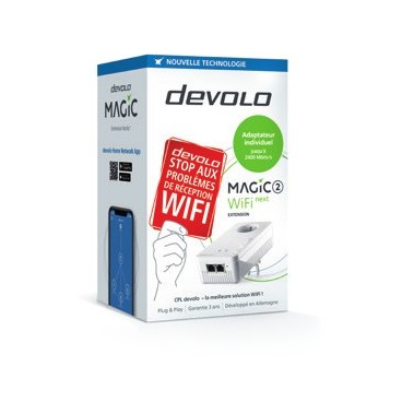 Devolo Magic 2 WiFi Next 2400 Mbit s Ethernet LAN Blanc 1 pièce(s)