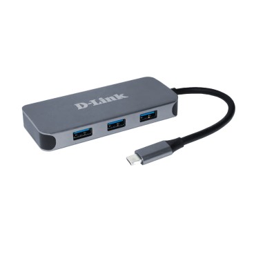 D-Link Hub USB-C 6-en-1 avec HDMI Gigabit Ethernet alimentation DUB-2335