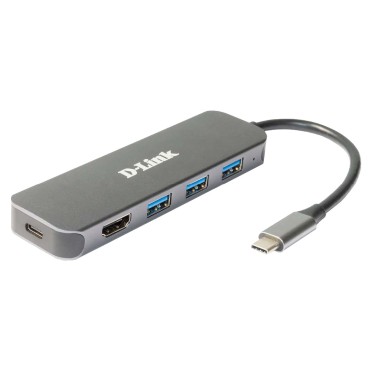 D-Link Station d'accueil USB-C 5-en-1 avec HDMI alimentation DUB-2333
