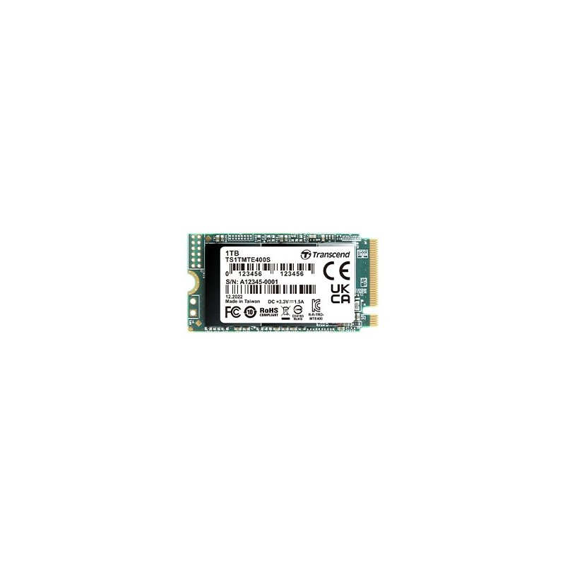 Transcend PCIe SSD 400S M.2 1 To PCI Express 3D NAND NVMe
