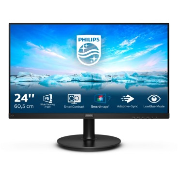Philips V Line 242V8A 00 écran plat de PC 60,5 cm (23.8") 1920 x 1080 pixels Full HD LCD Noir