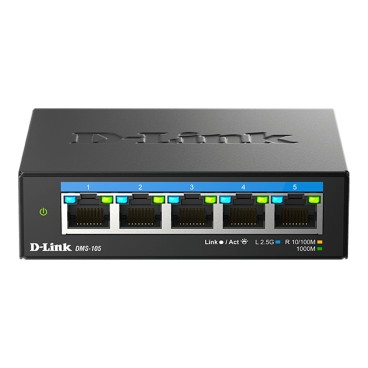 D-Link DMS-105 Non-géré 2.5G Ethernet (100 1000 2500) Noir