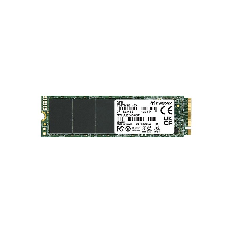 Transcend PCIe SSD 115S M.2 1 To PCI Express 3.0 3D NAND NVMe