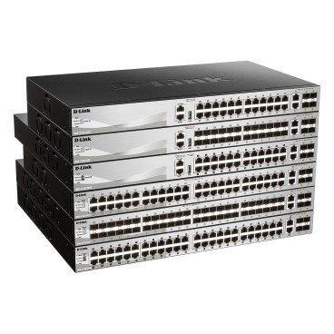 D-Link DGS-3130-30PS E commutateur réseau Géré L3 Gigabit Ethernet (10 100 1000) Connexion Ethernet, supportant l'alimentation