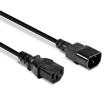 Lindy 30321 câble électrique Noir 1 m Coupleur C14 Coupleur C13