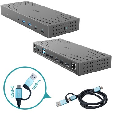 i-tec USB 3.0   USB-C   Thunderbolt, 3x 4K Docking Station Gen 2 + Power Delivery 100W