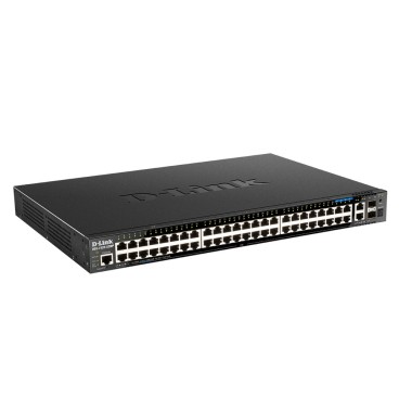 D-Link DGS-1520-52MP Géré L3 Gigabit Ethernet (10 100 1000) Connexion Ethernet, supportant l'alimentation via ce port (PoE) 1U