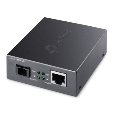 TP-Link TL-FC111PB-20 convertisseur de support réseau 100 Mbit s Noir