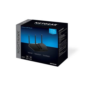 NETGEAR Nighthawk AX 5-Stream AX2400 WiFi 6 Router (RAX30) routeur sans fil Gigabit Ethernet Bi-bande (2,4 GHz   5 GHz) Noir