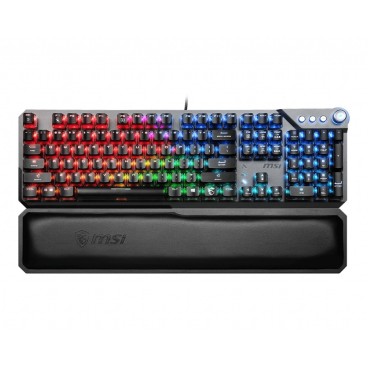 MSI VIGOR GK71 SONIC RED FR clavier USB QWERTY Français Noir