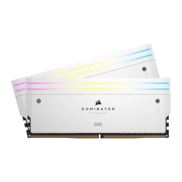 CORSAIR DOM. TITANIUM White Heat. RGB LED D5 7000 32G (2x16G)