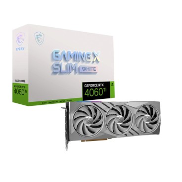 MSI GeForce RTX 4060 Ti GAMING X SLIM WHITE 16G NVIDIA 16 Go GDDR6