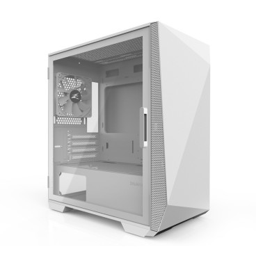 Zalman Z1 Iceberg White - mATX Mid Tower PC Case Pre-installed fan 2 x 120mm in Mini Tower Blanc